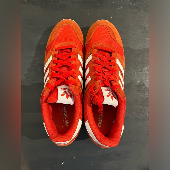 Adidas Red ZX 700 Men's Size 12 Running Shoe BB1214 Red Suede Nylon - Picture 6 of 8